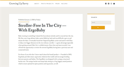 Desktop Screenshot of growingupsavvy.com